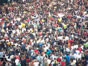 Crowd close-up